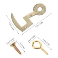 thumbnail image 2 of FENGGUIQU 6Ud Repuesto Gancho Colgante Para Cadena De De Con Elegante Dorado, 2 of 7