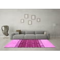 thumbnail image 3 of Ahgly Company Indoor Square Abstract Pink Modern Area Rugs, 4' Square, 3 of 4