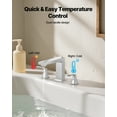 thumbnail image 6 of VEVOR Roman Tub Faucet, 3 Hole Waterfall Bathtub Faucet, Bath Tubs Faucets Set with 2 Handles, Roman Tub Faucets Deck Mount for Pet Washing, Baby Care, Adult Bathing, Silver, Right-Angle Tub Faucet, 6 of 9