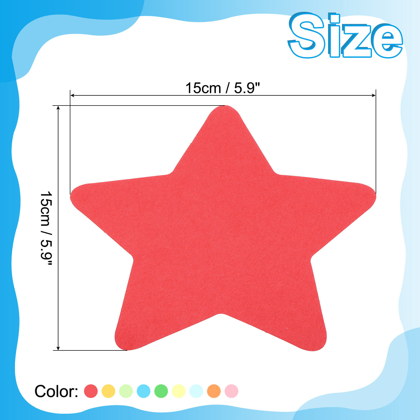 Unique Bargains Cutouts Bulletin Board Paper Cut Outs Decorations for DIY Crafts ["Star"]