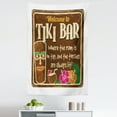 thumbnail image 1 of Tiki Bar Tapestry, Aged Old Frame Sign of Inspirational Words Leisure Travel Print, Fabric Wall Hanging Decor for Bedroom Living Room Dorm, 5 Sizes, Multicolor, by Ambesonne, 1 of 1