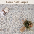 thumbnail image 2 of SIXHOME 5'x7' Area Rug Washable Retro Living Room Bedroom Carpet Soft Floral Distressed Indoor Rug Light Brown, 2 of 7
