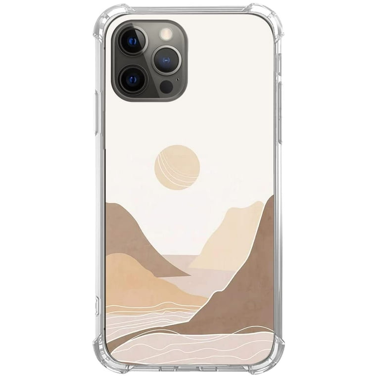 Minimalist Landscape Case Compatible with iPhone 14 Pro Max,Unique