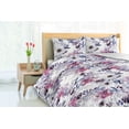thumbnail image 3 of Ambesonne Floral Aquarelle Down Alternative Quilt Comforter, Winter Flowers Art, Queen, Dark Lavender Pale Ruby, 3 of 5