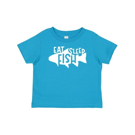 

Inktastic Eat Sleep Fish Silhouette Gift Baby Boy or Baby Girl T-Shirt