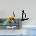 thumbnail image 2 of Estatua del pavo real,Estatua de pavo real,adorno de escritorio creativo y divertido,Escultura decorativa de pavo real para decoración del hogar,Figura de escritorio,Escultura abstracta de, 2 of 8