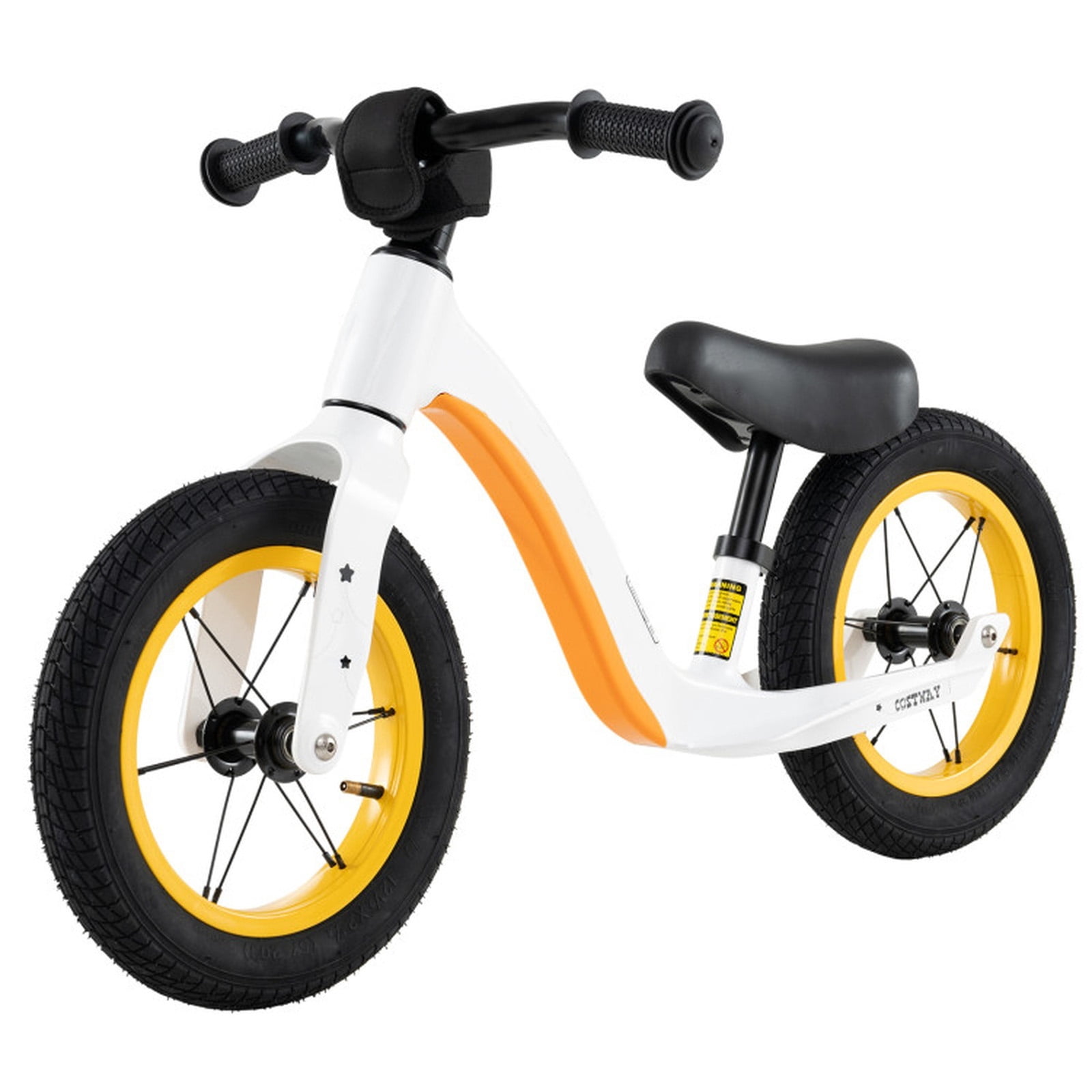 Redsmile 12 Inch Balance Bike for Toddlers, No Pedal Bike with Adjustable Seat and Handlebar, Lightweight Alloy Training Bike, White