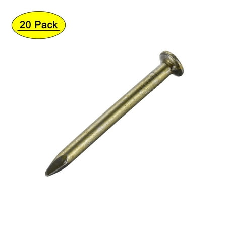 

Uxcell 40mm Wall Cement Nail Carbon Steel Electroplating Bronze 20 Pack