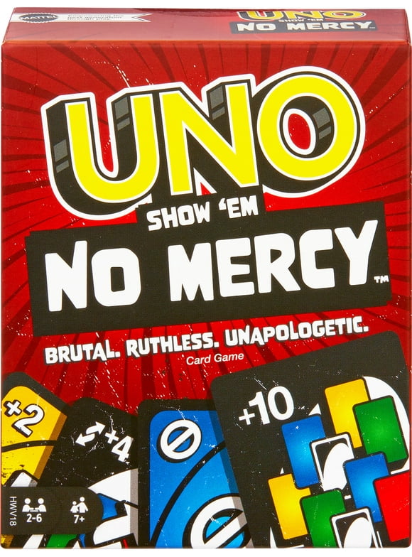 UNO Show em No Mercy Card Game for Kids, Adults & Family Night, Party and Travel