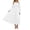 White, variant on HJYCHN Elegant V-Neck Tiered Sleeve Tunic Dress for Women Soft Stretchy Flowy Long Sleeve Comfortable Daily Wear Stylish Fall Winter Outfit Pink S