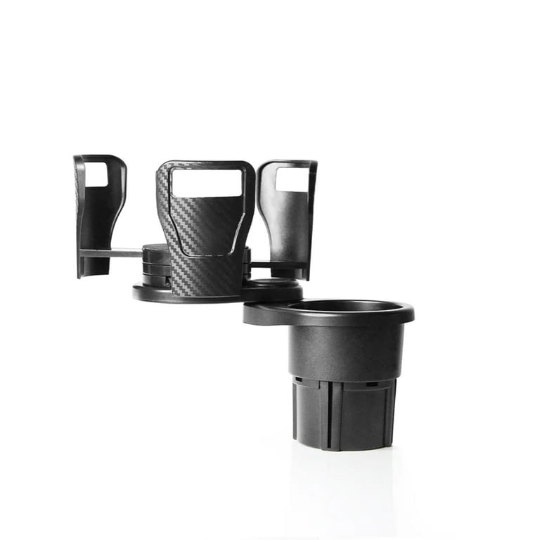 Limitless 2-in-1 Cup Holder: Black, Universal, Durable 