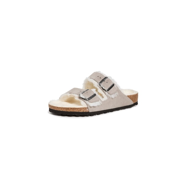 Sandalias Birkenstock Arizona Shearling de piel de gamuza para mujer