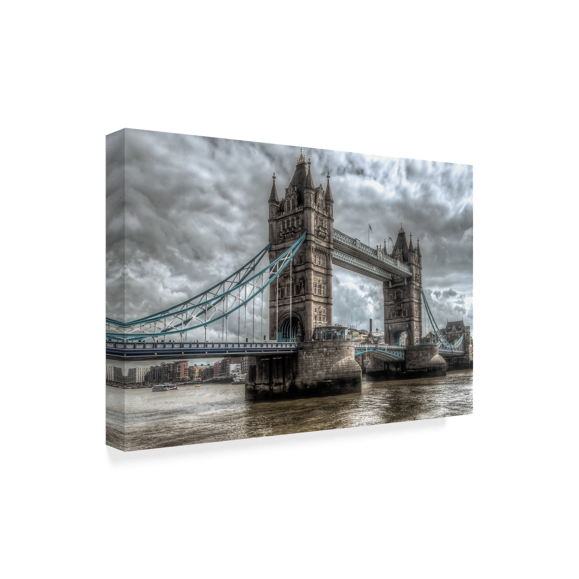 Trademark Fine Art 'Tower Bridge London' Canvas Art by Giuseppe Torre