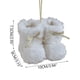 thumbnail image 2 of Mini botas de peluche con lazo para Navidad, adornos para árbol, 2 of 5