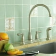thumbnail image 2 of Moen Banbury Spot Resist Stainless Two-Handle High Arc Kitchen Faucet with Side Spray, 2 of 4