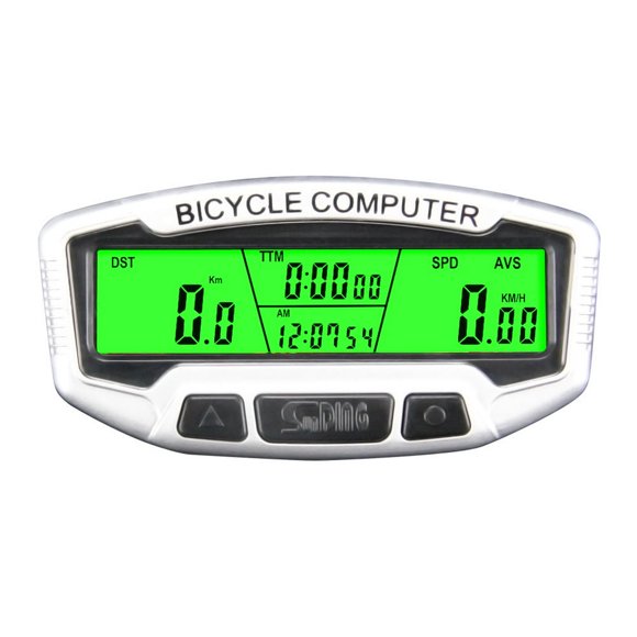 SUNDING Cycling Bicycle LCD Computer Bike Backlight Wired Code Table Speedometer