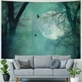 thumbnail image 4 of Orinice Bird Moon Forest Tapestry Wall Hanging Unique Style Home Decor Art for Living Room Bedroom Apartment Farmhouse Dorm 50x40inch, 4 of 6