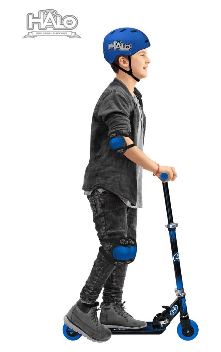 HALO Rise Above 6-Piece Scooter Combo Set - Blue