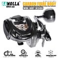 thumbnail image 2 of New Carbon Fibre Body Baitcasting Reel Max Grag 18kg 6.3:1 Brass Gear Saltwater Catfishing Trolling Shake Slowly Wheel Seawater, 2 of 15