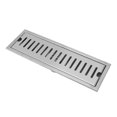 thumbnail image 4 of ZOUSSIQI 12 Inch Rectangular Linear Shower Drain 304 Stainless Steel Rustproof Shower Floor Drain Odor Proof Bathroom Floor Drain for Home Hotel JU316-17510, 4 of 13