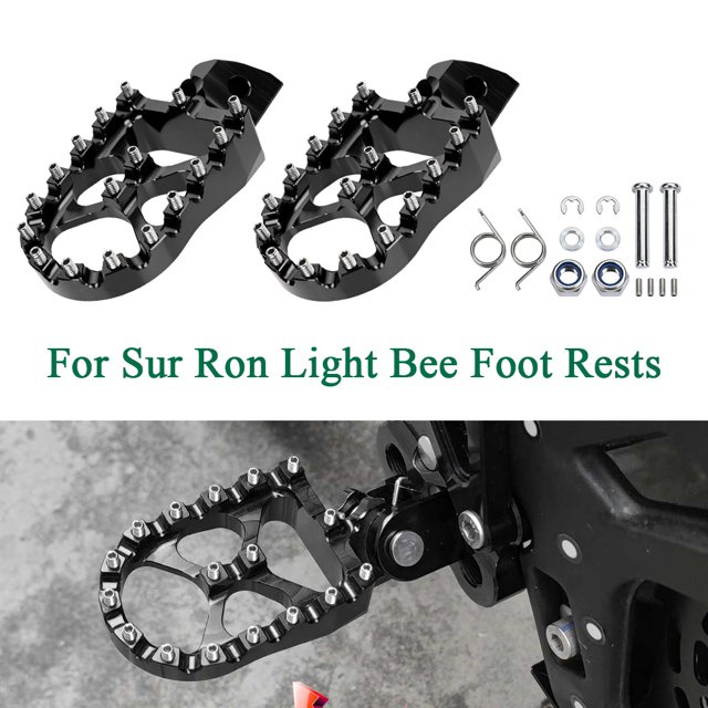 ALLTIMES Repose-Pieds en Aluminium Larges Repose-Pieds pour Sur Ron Light Bee