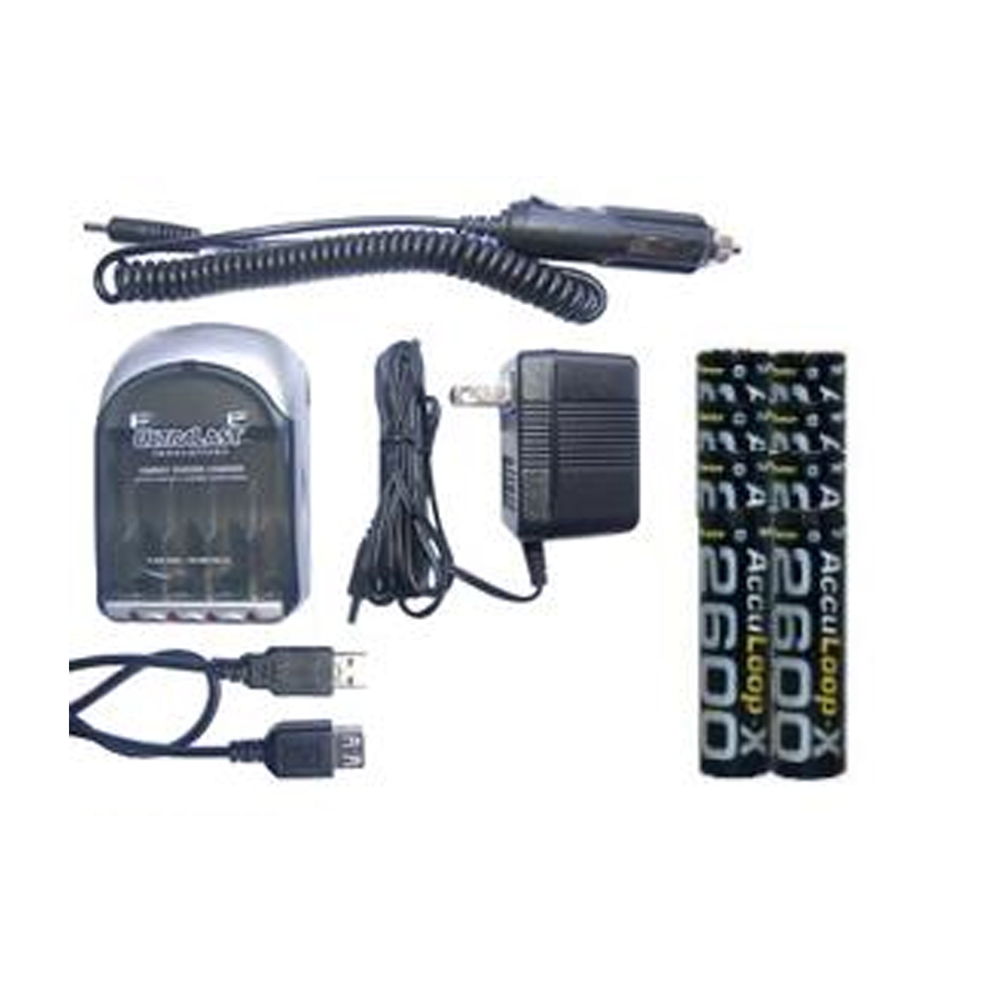 UltraLast AA / AAA Smart Battery Charger + 8 AA AccuPower AccuLoopX