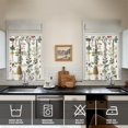 thumbnail image 2 of Mushroom (46) Kitchen Curtains - Vintage Tier Curtains for Bathroom Living RV Rod Pocket Window Drapes 36 Inch 2 Panels Set 28"x36" Window Treatment Tiers, 2 of 4