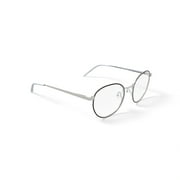 Bio Eyes Men's BE140 Palm Round Prescription Eyeglasses with Case, Black Silver
