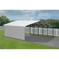 thumbnail image 3 of Arrow 20 x 24 x 9 ft Eggshell Carport With 1 Side Wall Kit, 3 of 15