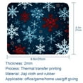 thumbnail image 5 of Snowflakes Square Non-Slip Rubber Bottom Printed Desk Mat Mouse Mat Gaming Mousepad Desk Pad - 8.3x9.8 Inch, Suitable for Office and Gaming, 5 of 6