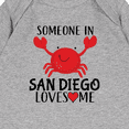 thumbnail image 3 of Inktastic Someone in San Diego Loves Me Baby Romper Coveralls, 3 of 4
