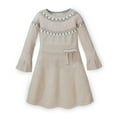 thumbnail image 1 of Hope & Henry Girls' Fair Isle Fit and Flare Sweater Dress, 1 of 3