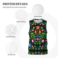 thumbnail image 6 of Gaeub Roosters and Flowers Men's Mesh Basketball Jersey, Quick-Drying Sleeveless Top S-4XL, Loose Muscle Tank Top -Medium, 6 of 9