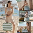 thumbnail image 4 of Beach Bag for Women - Large Beach Tote Bag, Waterproof Sandproof Beach Bag with Zipper, Large Swim Pool Beach Tote, 4 of 7