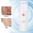 thumbnail image 3 of Face Hydration Sprayer, USB Rechargeable Handheld Quick Moisturizing 30ml Portable Face , for Skin Care Eyelash Extensions Skin Hydration Makeup White,, 3 of 8