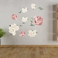 thumbnail image 4 of FNGZ Wall Stickers Clearance Pink Wall (Vintage Flower Peony Wall Watercolor) Watercolor Decor Decals Peony Wall Sticker, 4 of 6