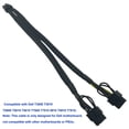 thumbnail image 4 of 8 Pin PCI-E To 2 PCI-E 8 Pin (6 Pin + 2 Pin) Power Adapter Cable, Splitter PCI Express Graphics Card Connector PC Power Cable GPU Graphics Video Card Wire, 4 of 8