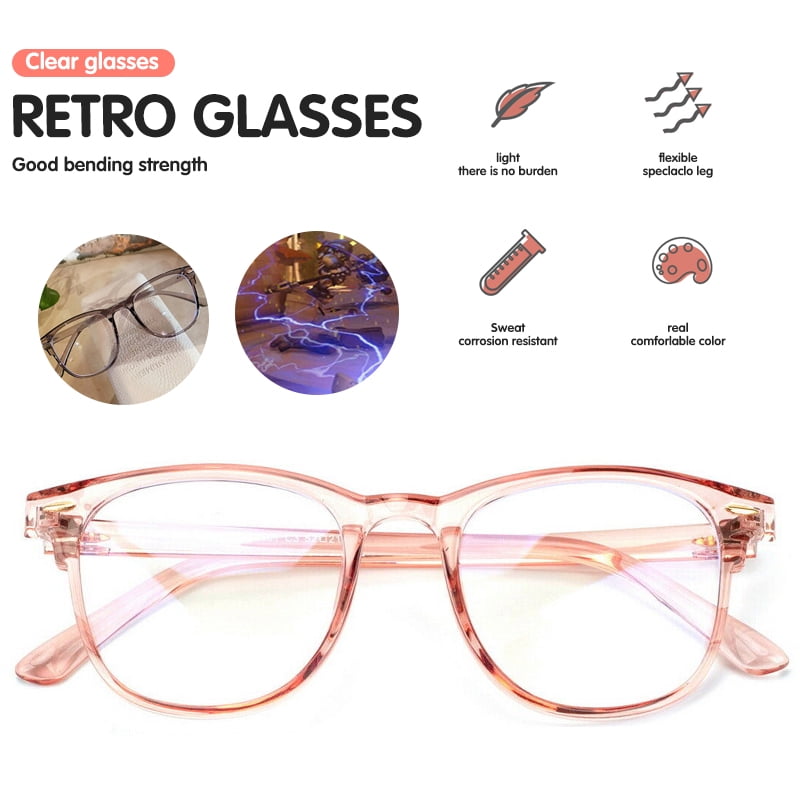 4 Pairs Mix Color Anti Glare Filter Lightweight Readers with Pouches 4 Pairs Mix Color, 1.75 Reading Glasses Blue Light Blocking Spring Hinges Round Eyeglasses for Men Women 