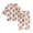 Orange, variant on Toddler Kids Girl Summer Clothes Boys Short Sleeve Kids Cartoon Prints Tops Shorts Outfits Kids Clothing Sets Size 7-8T