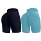thumbnail image 1 of Gibobby Pantalones De Casuales Para Mujer 2 uds pantalones de Yoga de burbujas Jacquard deportivos de cintura alta para mujer pantalones cortos medio elásticos para mujer(Azul, XL), 1 of 5