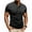 001 Black, variant on Men's Casual Henley Shirts Classic Slim Button Short Sleeve Pullover Solid Gym Workout Athletic T-Shirt