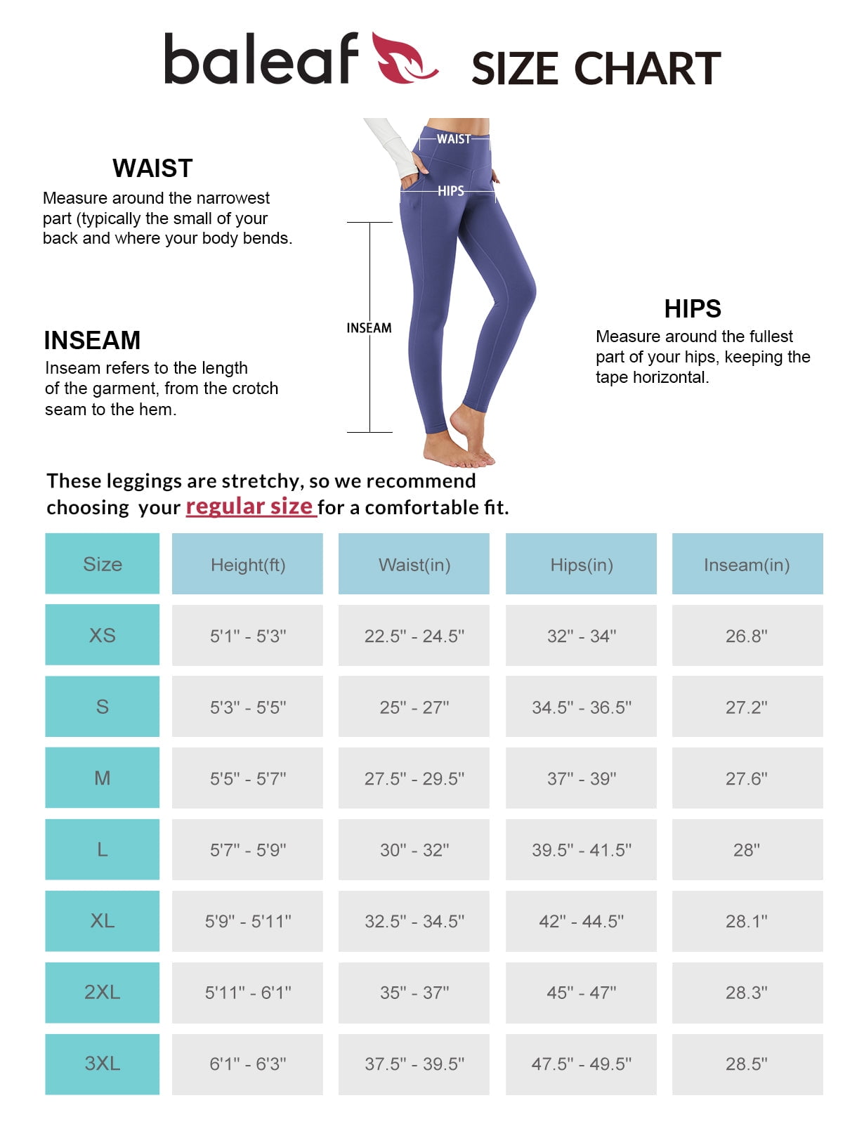 BALEAF Women's Fleece Lined Leggings Thermal Warm Winter Tights High Waisted Thick Yoga Pants Cold Weather with Pockets Classic Navy S