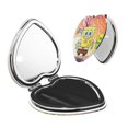 thumbnail image 1 of Pofeuu SpongeBob SquarePants for Portable Pocket Makeup Mirror PU Cover Compact Travel Mirror with Normal and Magnifying Double Sided Glass-Round Shape-Heart Shape, 1 of 9