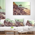 thumbnail image 4 of Designart Fantastic Halong Bay Vietnam - Seashore Throw Pillow - 12x20, 4 of 5