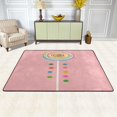 thumbnail image 2 of Lollipop Pink Candy Rugs Washable Cover Floor Rug Carpets Bathroom Decorations For Kitchen Bedroom Indoor 36"X24", 2 of 4