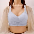 thumbnail image 2 of Bigersell Women's Bras Push up New Woman's Fashion Comfortable Breastplate Lace Breathable Bra Underwear No Underwire Sport Bra Style F-112 Light Blue M, 2 of 8
