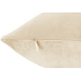 thumbnail image 5 of Nestl Velvet Throw Pillow Covers Solid Square Soft Decorative Pillow Cover for Sofa, 16" x 16", Beige, Pack of 2, 5 of 8