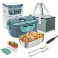 thumbnail image 1 of Heated Lunch Box, 3 in 1 Meal Heating Box (12V / 220V), 1.5L Portable Heated Lunch Box, 40W Heated Lunch Box for Car, Truck, Home or Camping (60W), 1 of 5