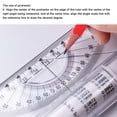thumbnail image 4 of Rolling Ruler Parallel Line Drawing, Arc Curve Drawing Measuring Roller Ruler with Built in Protractor Parallel Drawing Ruler for Artist, Pattern Maker, Designer, 4 of 7