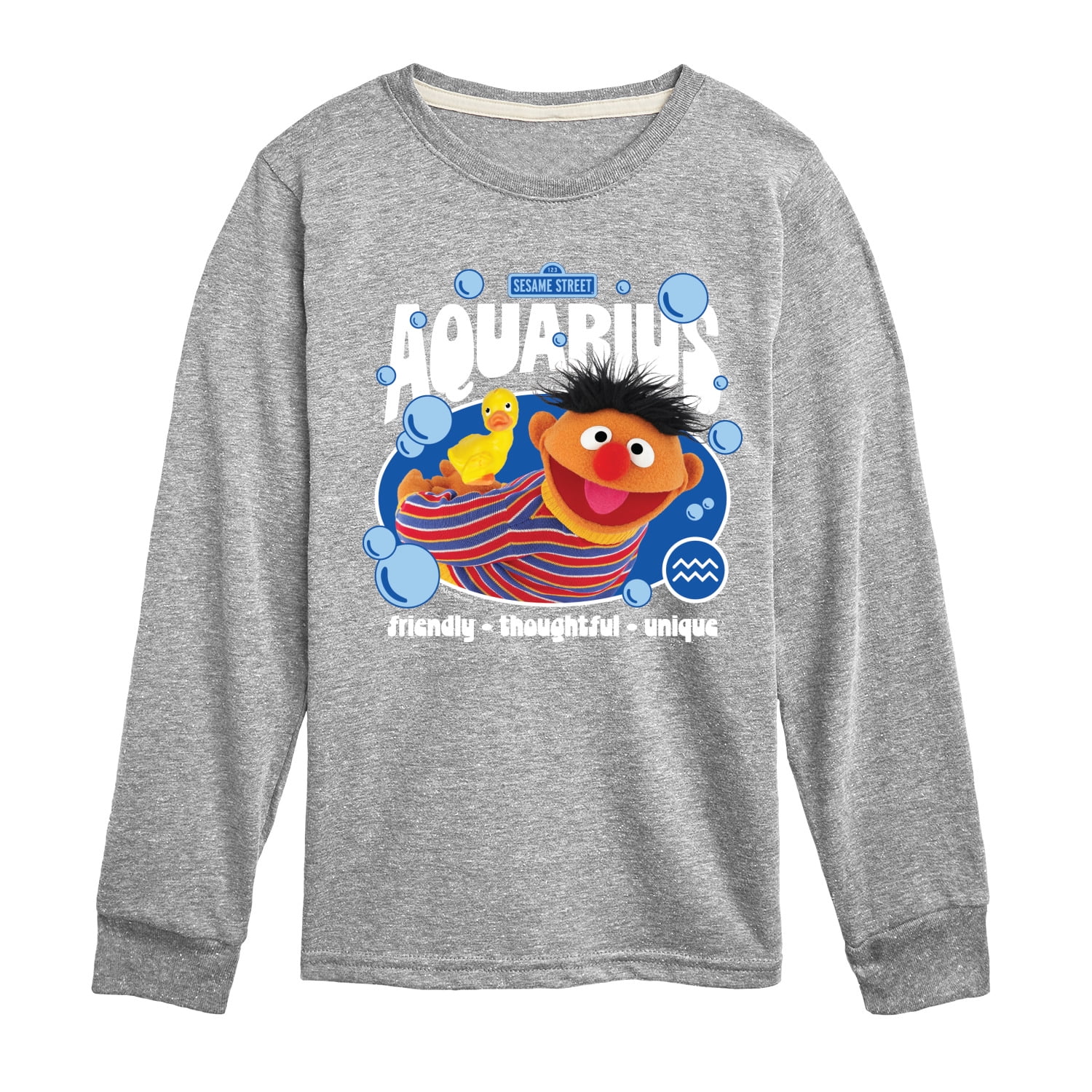 Sesame Street - Ernie Aquarius - Toddler and Youth Long Sleeve T-Shirt